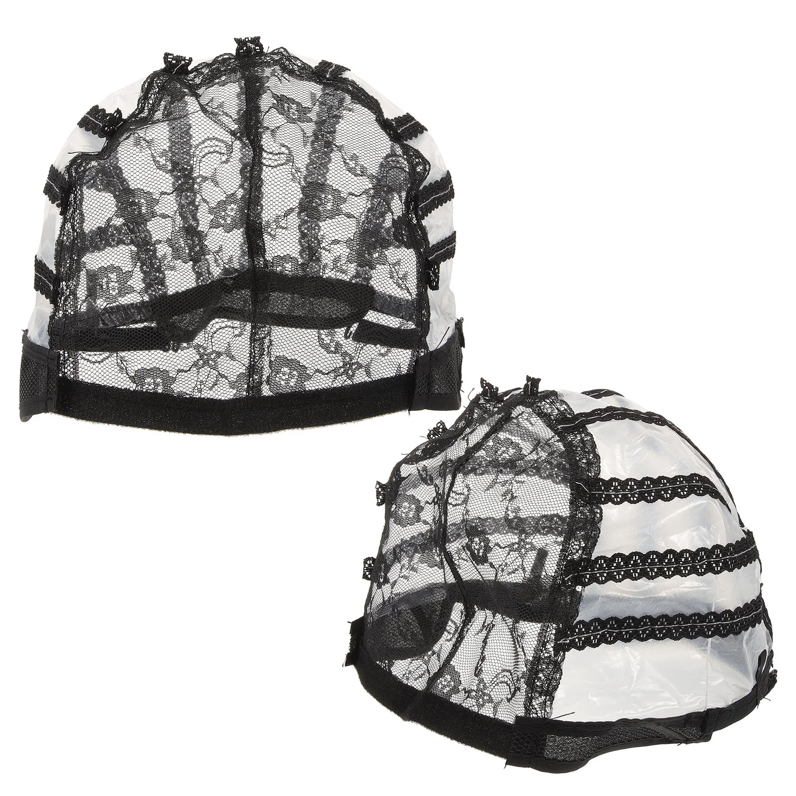 

2Pcs Net Caps Lace Head Caps Caps For Making Wigs Caps Accessory