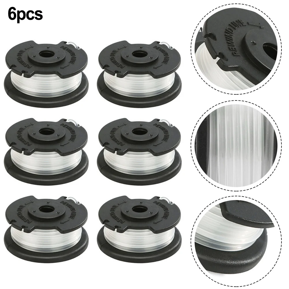 6 Pack Spare Spool For Hyper Tough Spool&Trimmer Line Model HT19-401-003-06 HT19-401-003-07 Brushcutter Spools Garden Tool Parts