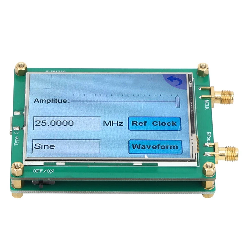 

AD9833 TFT Full Touch Screen Signal Generator DDS Source Dot Frequency For Sine/Triangle Arbitrary Waveform Generator