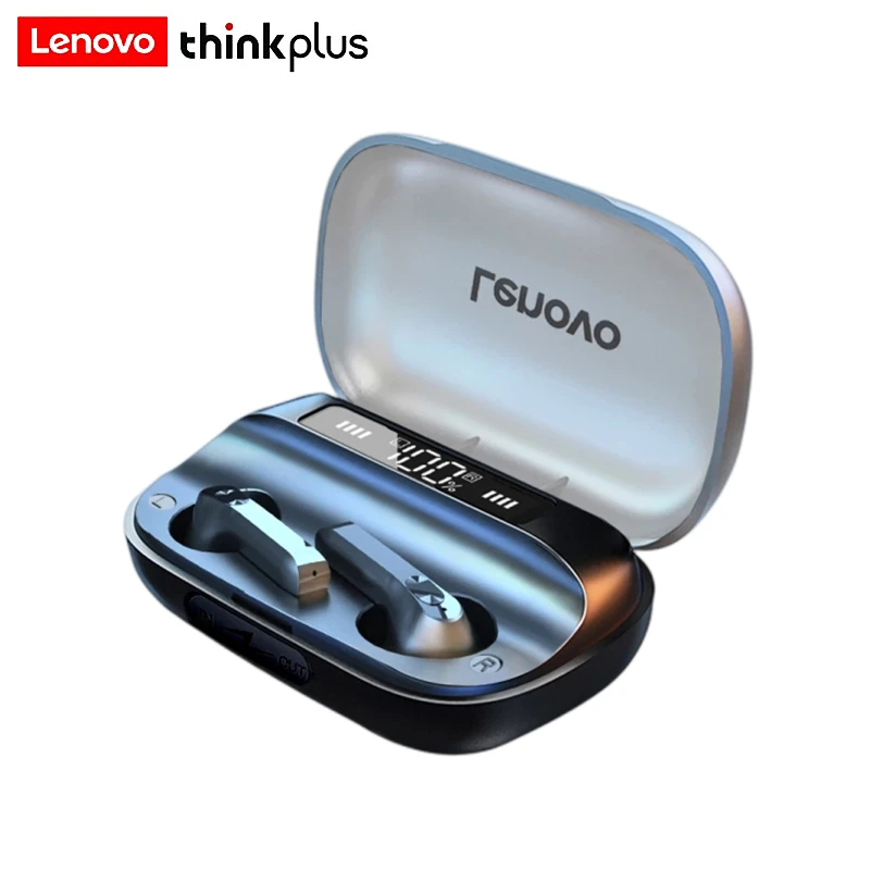 

Upgrade Lenovo QT81 TWS Wireless Bluetooth 5.0 Earphones Stereo Sports Waterproof Earbuds Charge Cell Phones Headsets 1200mAh
