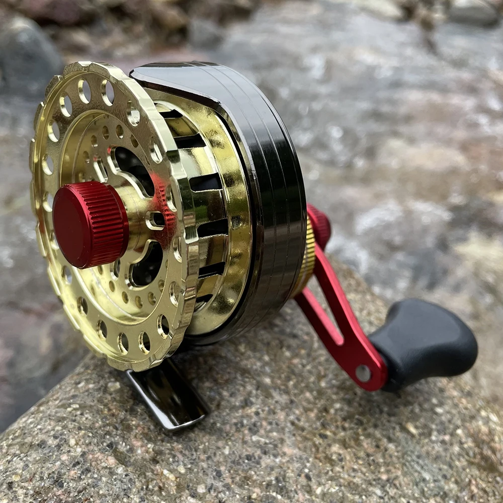 

Lightweight Classic Fly Fishing Reel Hollow Reels Fresh/Saltwater Trout Lake Stream Sea Winter Fishing 6+1BB 2.6:1 Raft Fishing