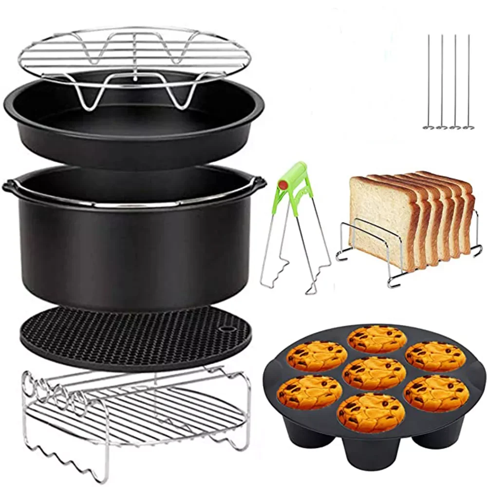 

7 Inch / 8 Inch Air Fryer Accessories for Gowise Phillips Cozyna and Secura Fit all Airfryer 3.73.7 4.2 5.3 5.8QT