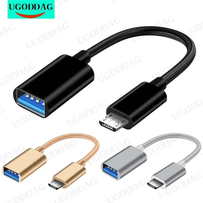 Кабель-переходник Micro USB OTG разъем Micro-USB папа к 2.0 мама для Samsung S6 Xiaomi Note 5