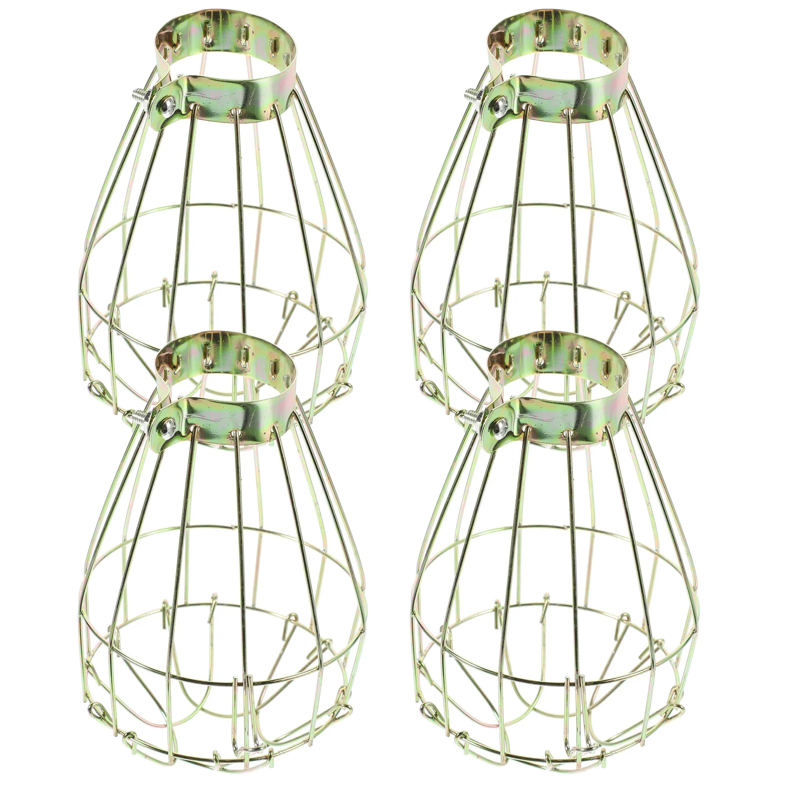 

Lamp Bulb Cage Guard Light Shade Metal Pendant Cover Industrial Vintage Ceiling Clamp Hanging Fixtures Shades Wire Fan Covers