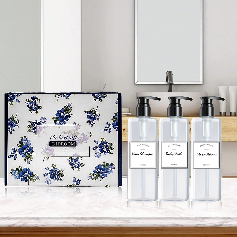 Многоразовые бутылки с насосом пластиковые для лосьонов и кремов диспенсер