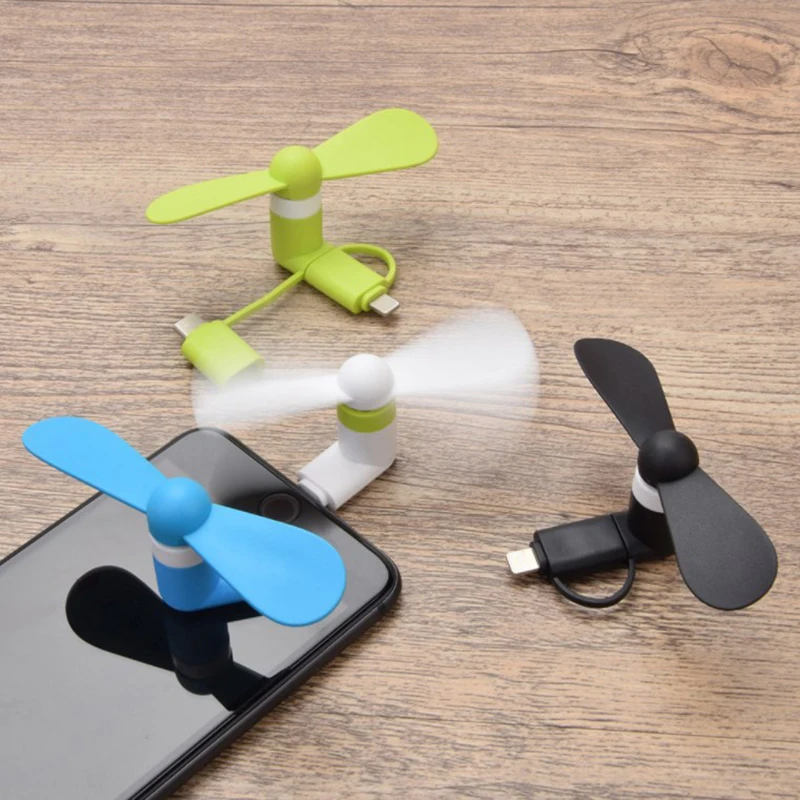 

1pc Creative Mini Portable Micro USB Fan 5v 1w Mobile Phone USB Gadget Fans Tester For Type C Cooling Hand Fan Phone Cooler