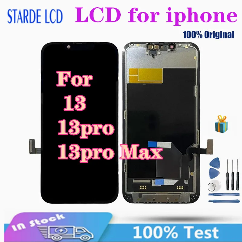 Enlarge 100% New Original For iPhone 13 OLED 13Pro 13proMAX LCD Screen With 3D Touch Digitizer Assembly 13 Pro Max Replacement Display
