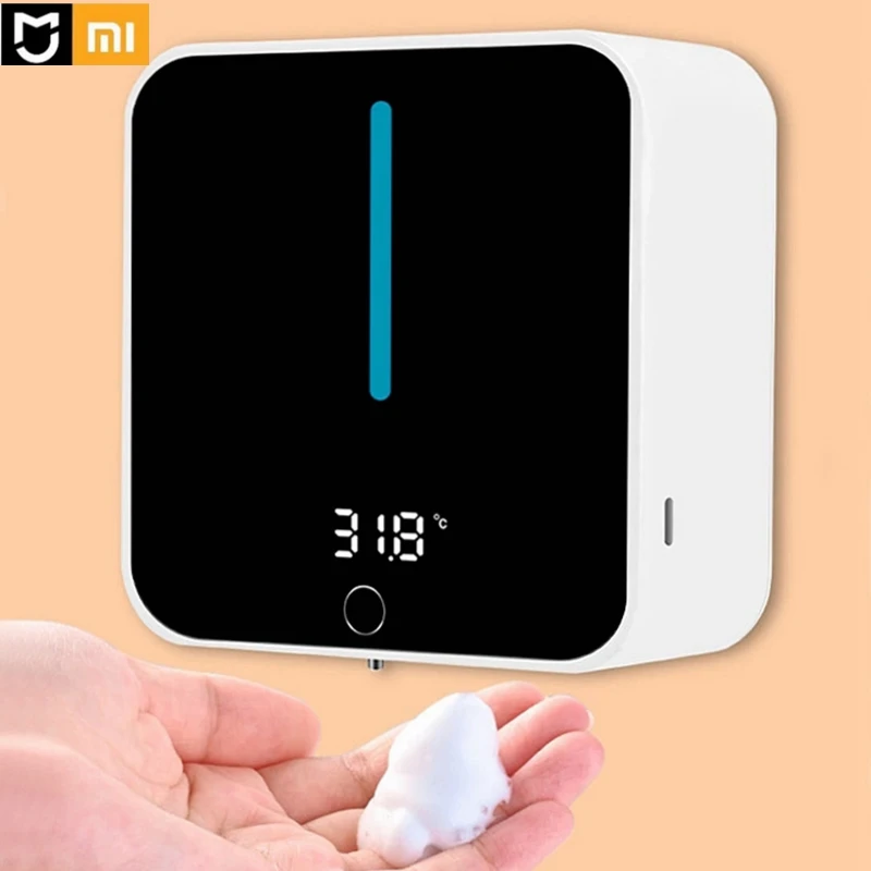 

Liquid Soap Dispensers Automatic Induction Household Kitchen Hand Washer Wall Mounted LED Display Soap Dispenser