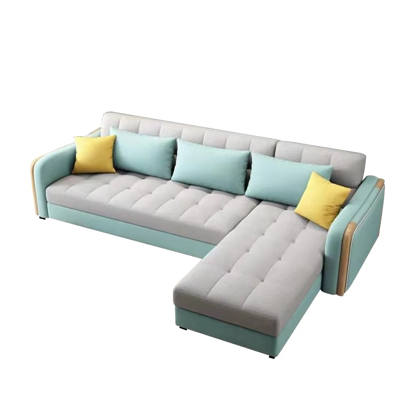 

Современная простая дизайнерская двухспальная кровать lazyman, складная кровать из ткани, диван с откидной спинкой, мебель для гостиной