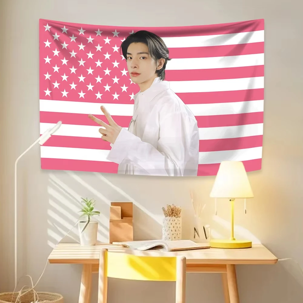 Kpop музыкальный звезд гобелен Jakes американский флаг настенные гобелены для