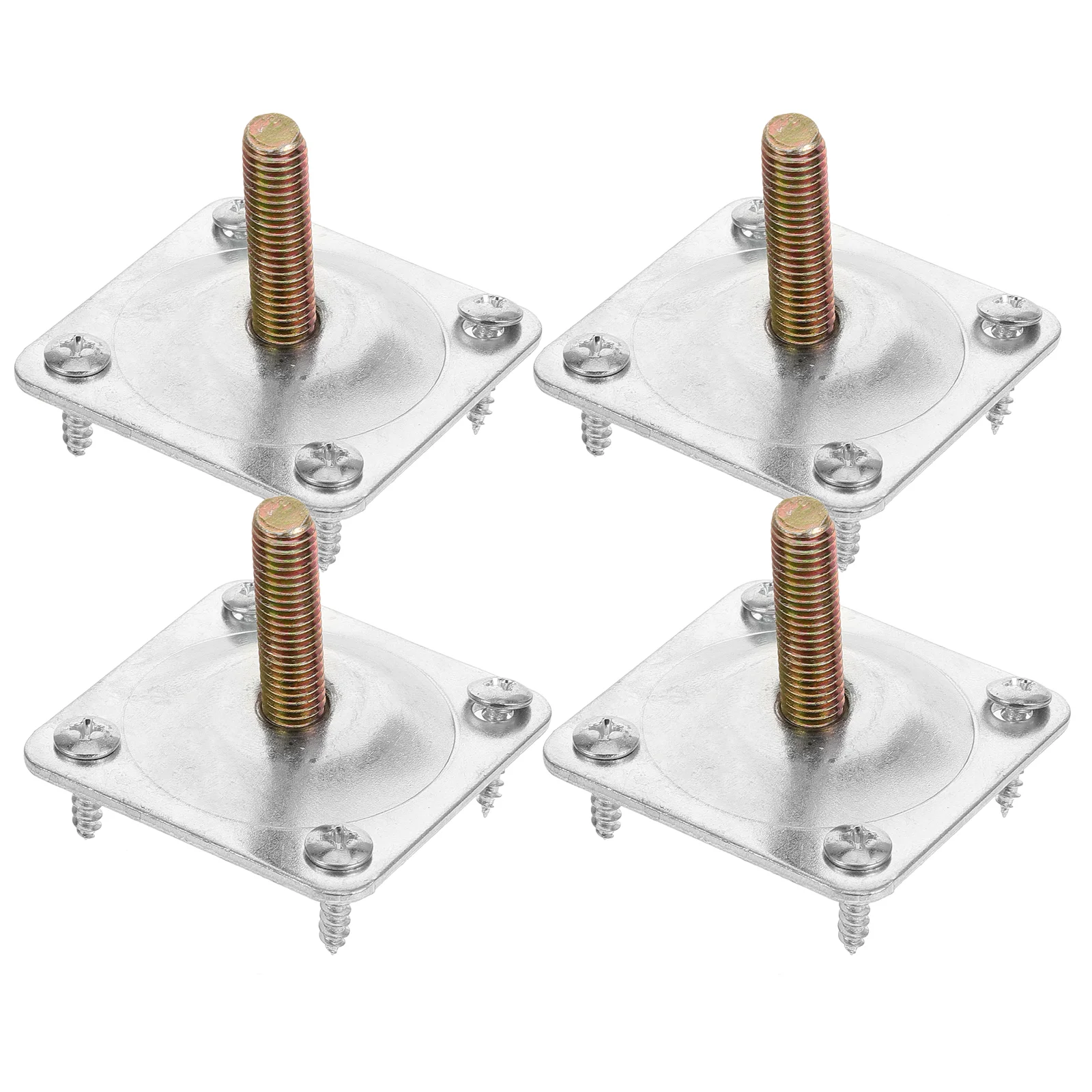 

4 Sets Furniture Leg Attachment Plate Flat Mounting Plate Seat Leg Attachment Plate