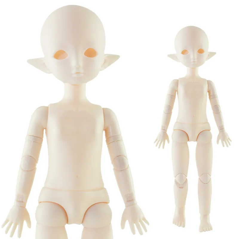 

30cm Cute Fat Boy Elf Naked Doll 1/6 BJD Fashion Modified Makeup Head 22 Joints Nude Body Diy Accessories Toys