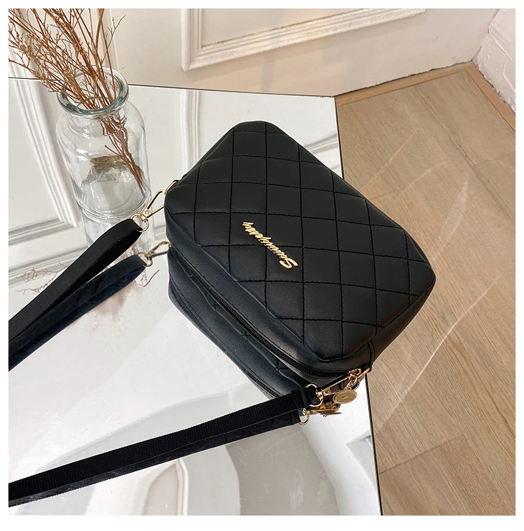 

2022 Tassel Small Messenger Bag For Women Trend Lingge Embroidery Camera Female Shoulder Bag Fashion Chain Ladies Crossbody Bag