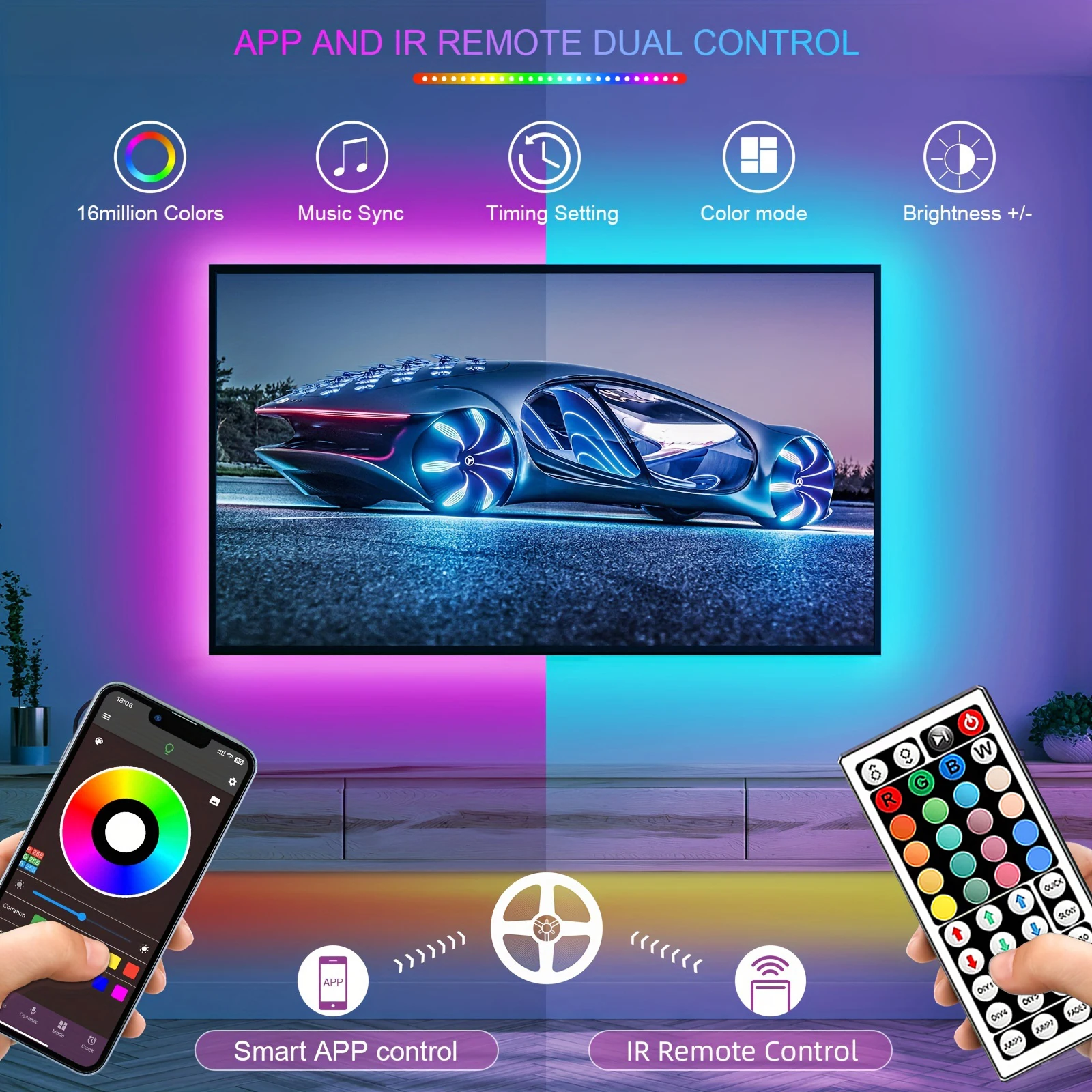 Светодиодные ленты RGB 5 м 10 20 30