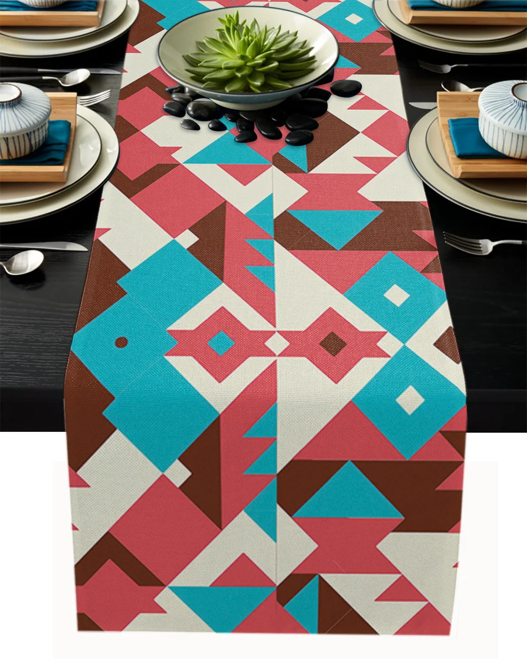 

Geometric Pattern Dense Table Runner Decoration Home Decor Dinner Table Decoration Table Decor