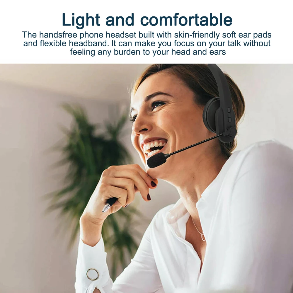 Беспроводная гарнитура Bluetooth-наушники с шумоподавлением микрофоном зарядным