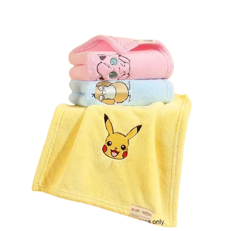 

Pokemon Pikachu Animation Revolves Around Kids Cartoon Soft Absorbent Quick-drying Jelia Towel