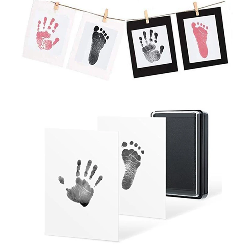 

Environmental-friendly Baby Care Non-Toxic Baby Handprint Footprint Imprint Kit Baby Souvenirs Casting Newborn Footprint inkpad