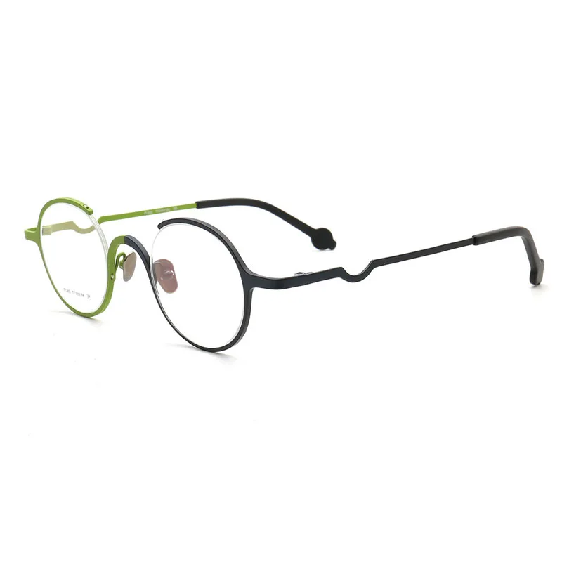 Новинка круглые сверхлегкие очки двойного цвета в итальянском стиле чистые