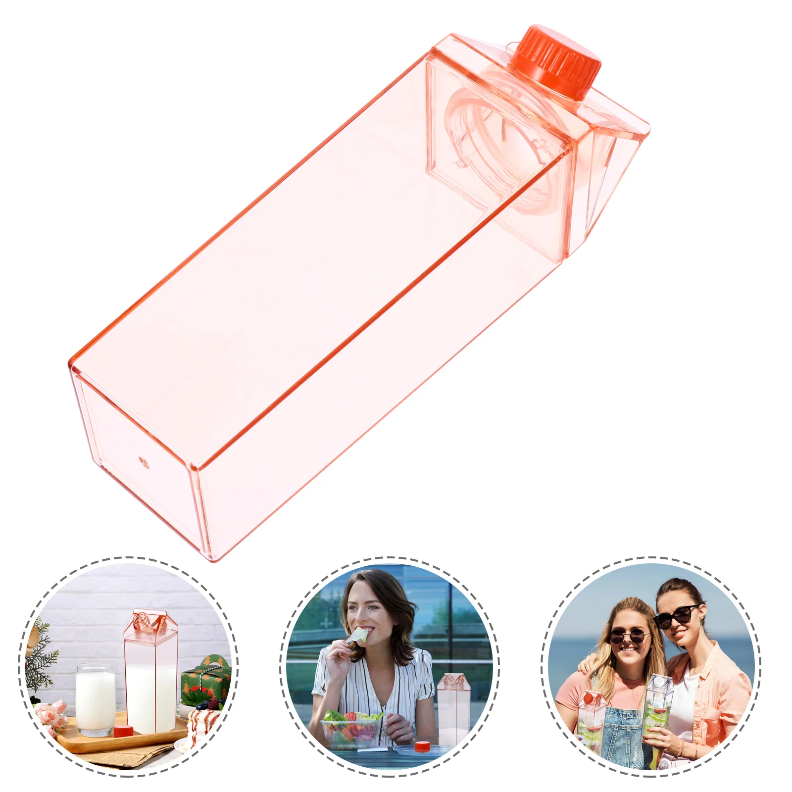 Бутылка молока для напитков пластиковый контейнер камеры излишки хранения 500 мл