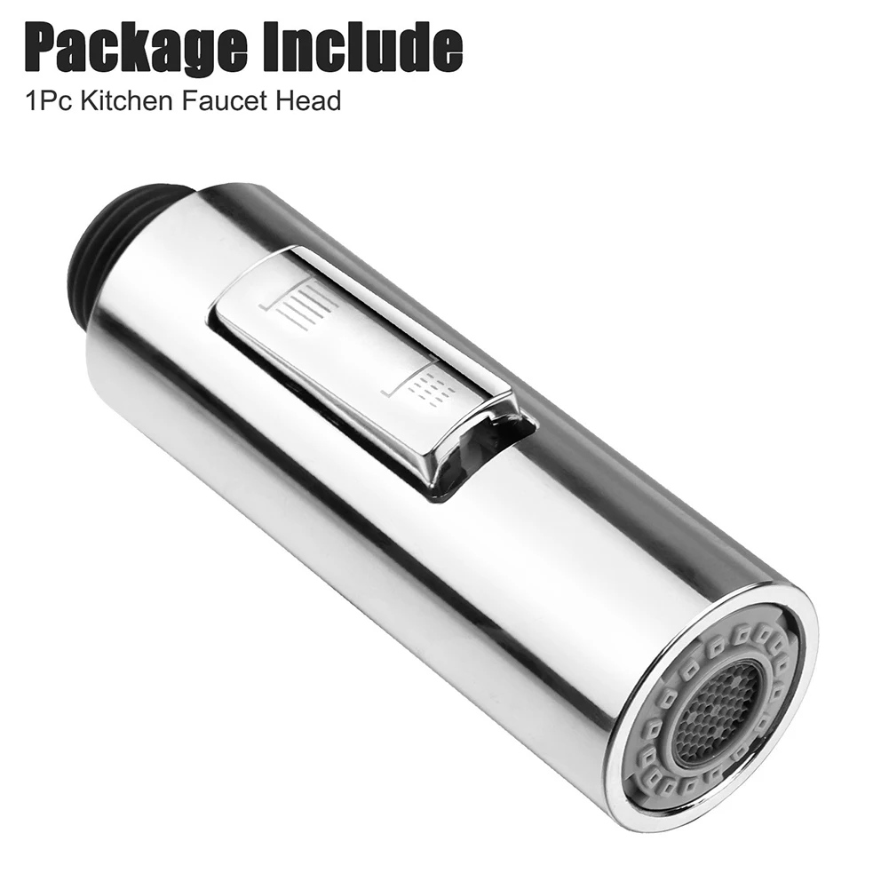 

G1/2 Connector Durable 2 Modes Spout Booster Kitchen Faucet Head Sink Pull Down Shower Water Sprayer Hot Cold Tap Chrome Plating