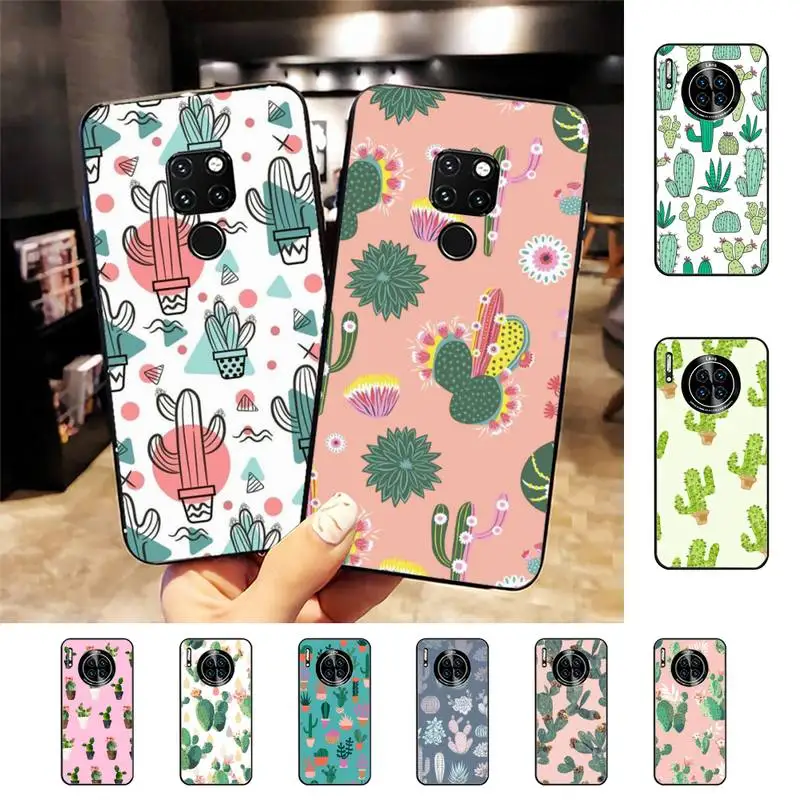 

Cactus Phone Case for Huawei Mate 20 10 9 40 30 lite pro X Nova 2 3i 7se