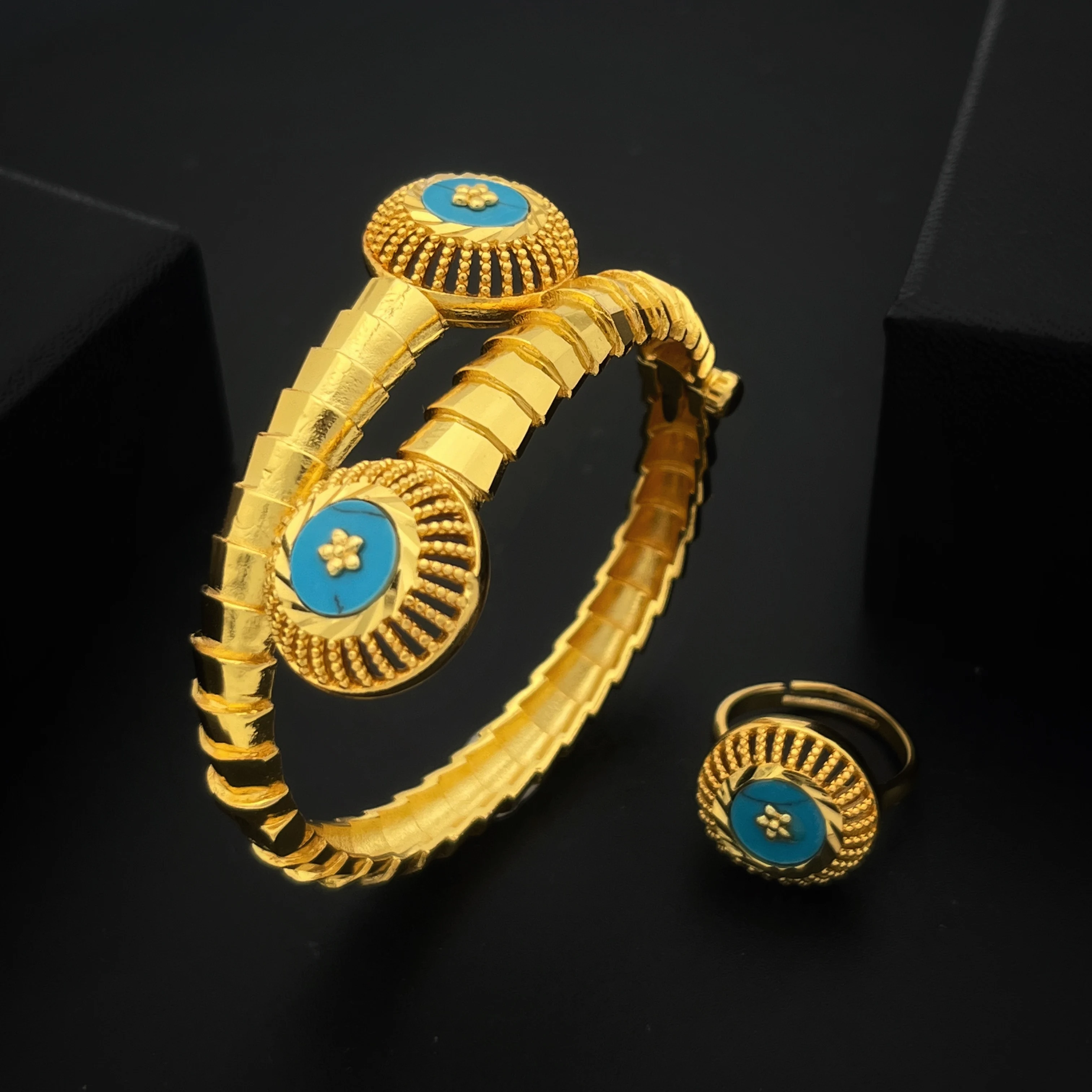 Стильный Африканский и ближневосточный стиль набор колец-обтекаемый дизайн