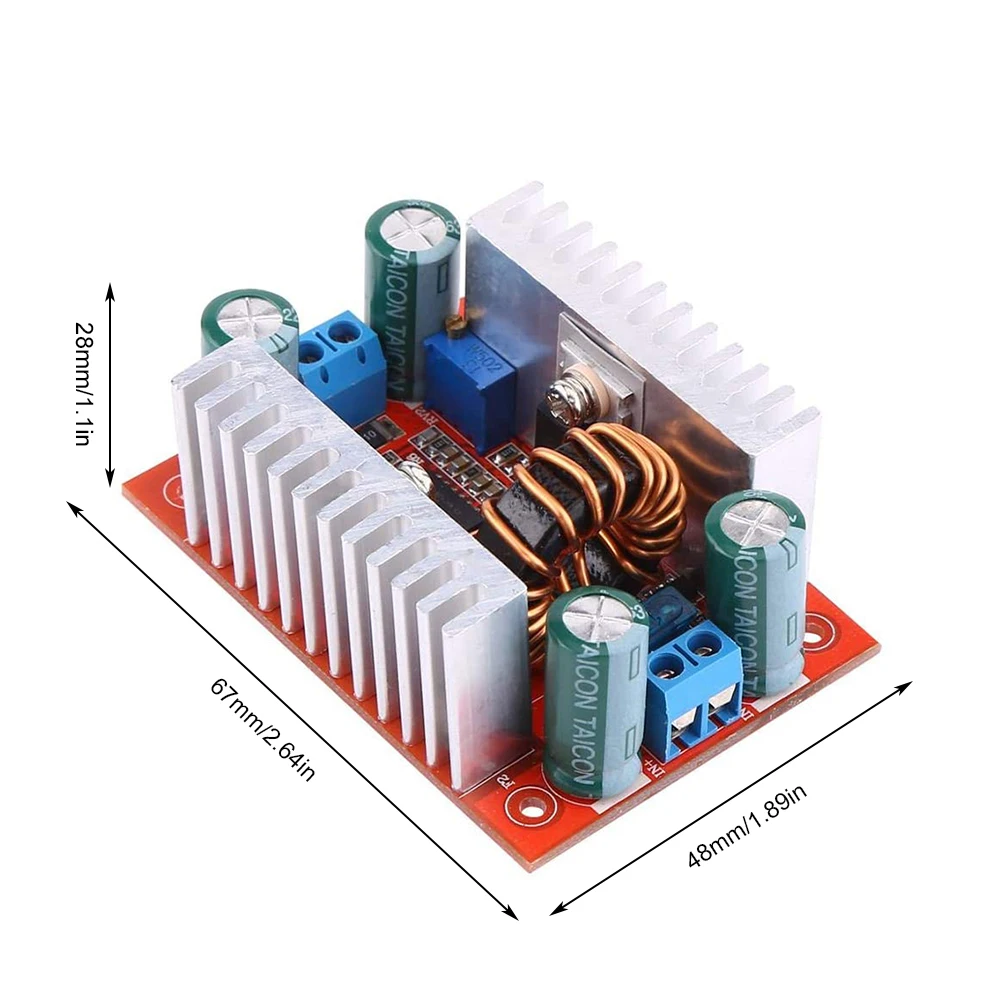 Повышающий преобразователь постоянного тока 400 Вт 15 А светодиодный драйвер