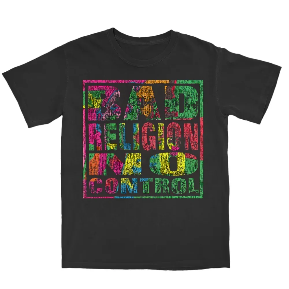 Хлопковая футболка с рисунком Bad Religion женская летняя унисекс коротким рукавом