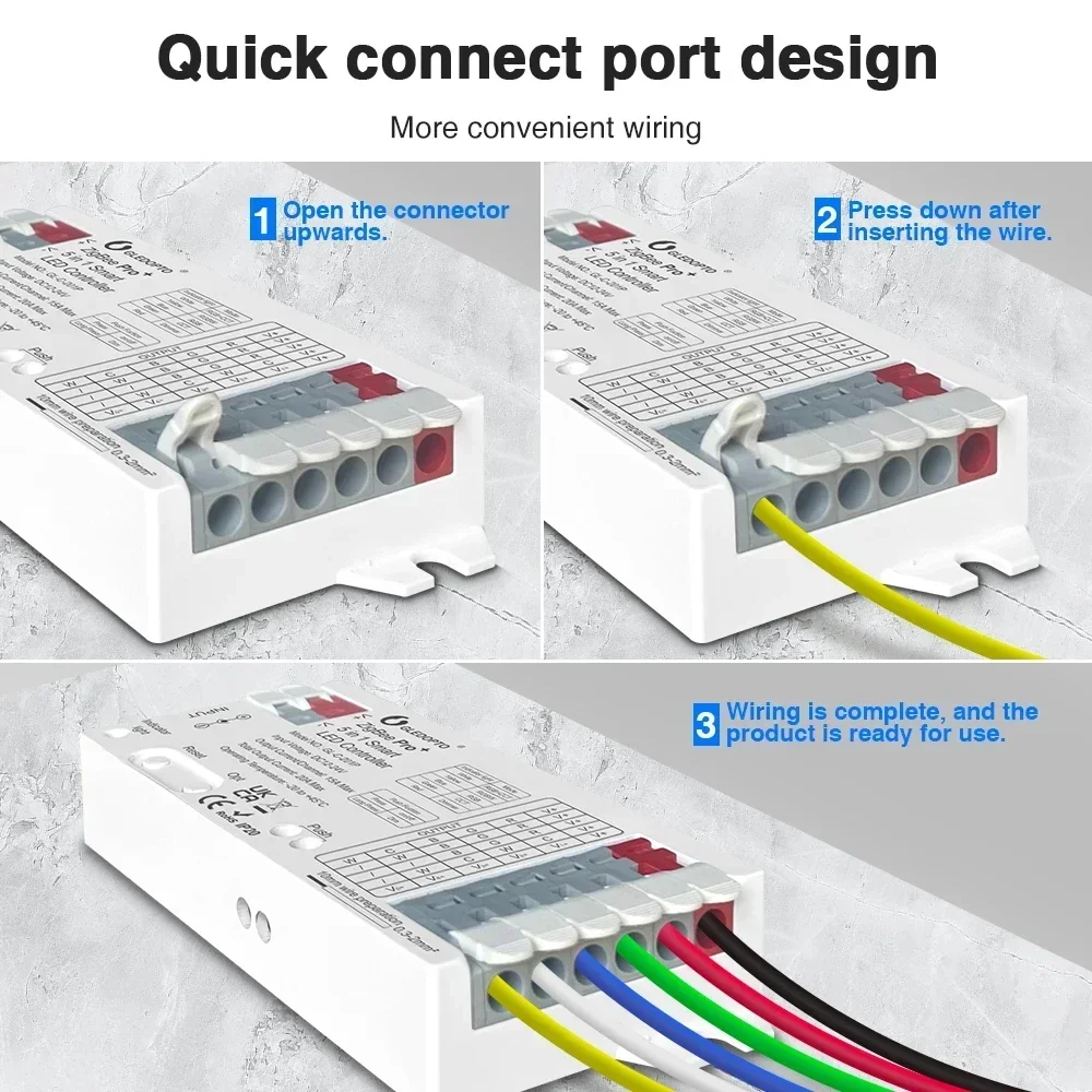 GLEDOPTO ZigBee 3.0 Pro+ Светодиодный контроллер 5 в 1/3 1 20 А постоянного тока 12 В-24 В Макс. Alexa
