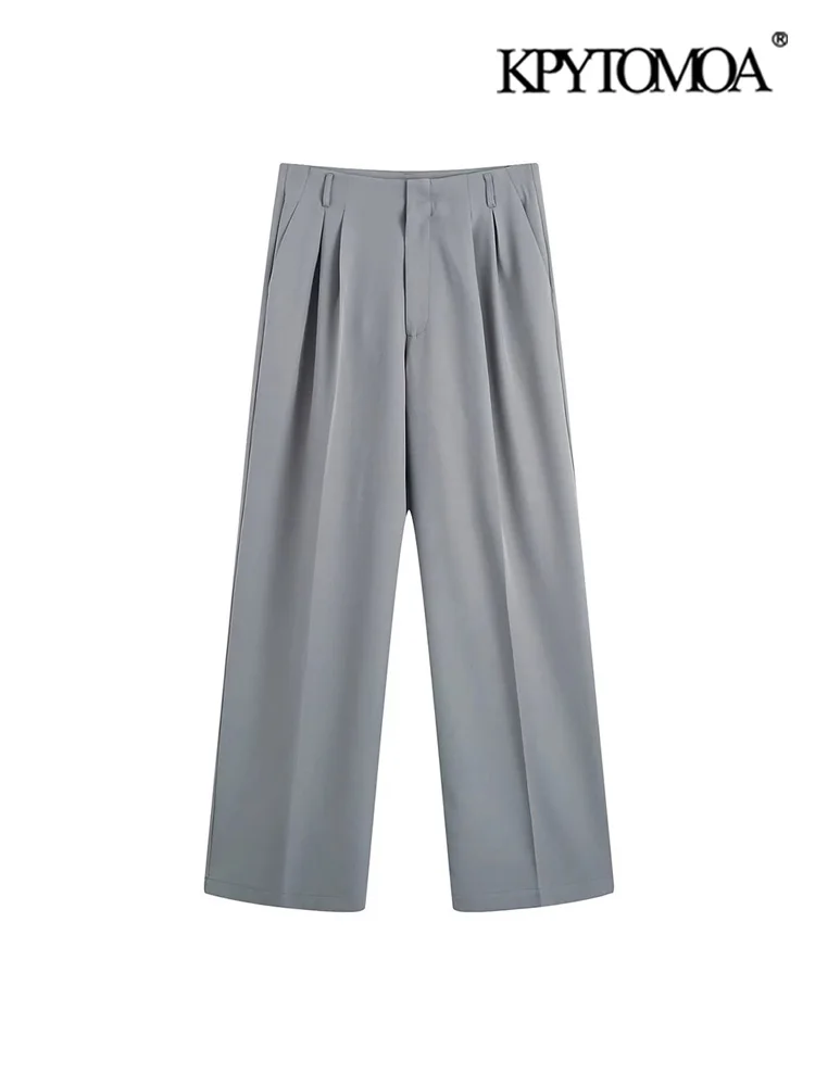 

Брюки KPYTOMOA женские с боковыми карманами, Модные Винтажные дамские штаны-дротики со средней талией, на молнии