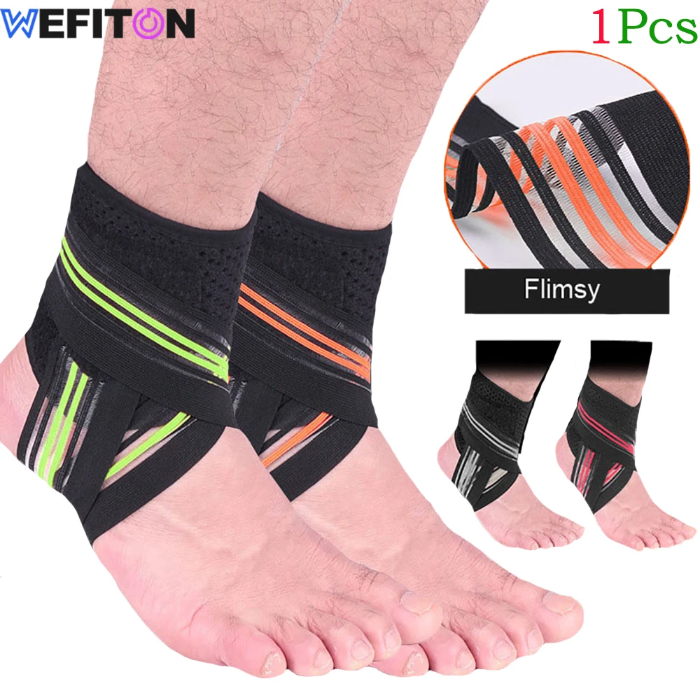 

1Pcs Adjustable Compression Ankle Brace Support Wrap – Perfect Ankle Sleeve for Plantar Fasciitis,Sprains,Sports for Men & Women