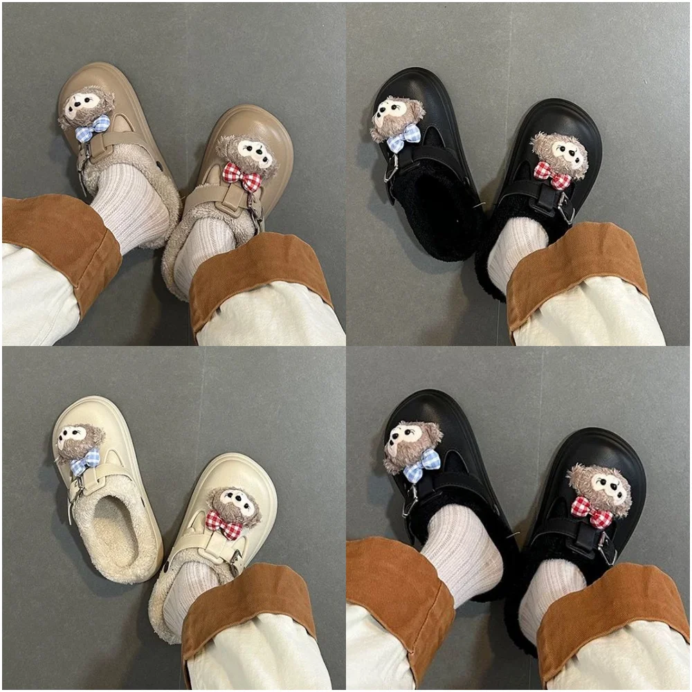 Хлопковые тапочки с героями мультфильмов в стиле аниме Disney Shelliemay осенне-зимние