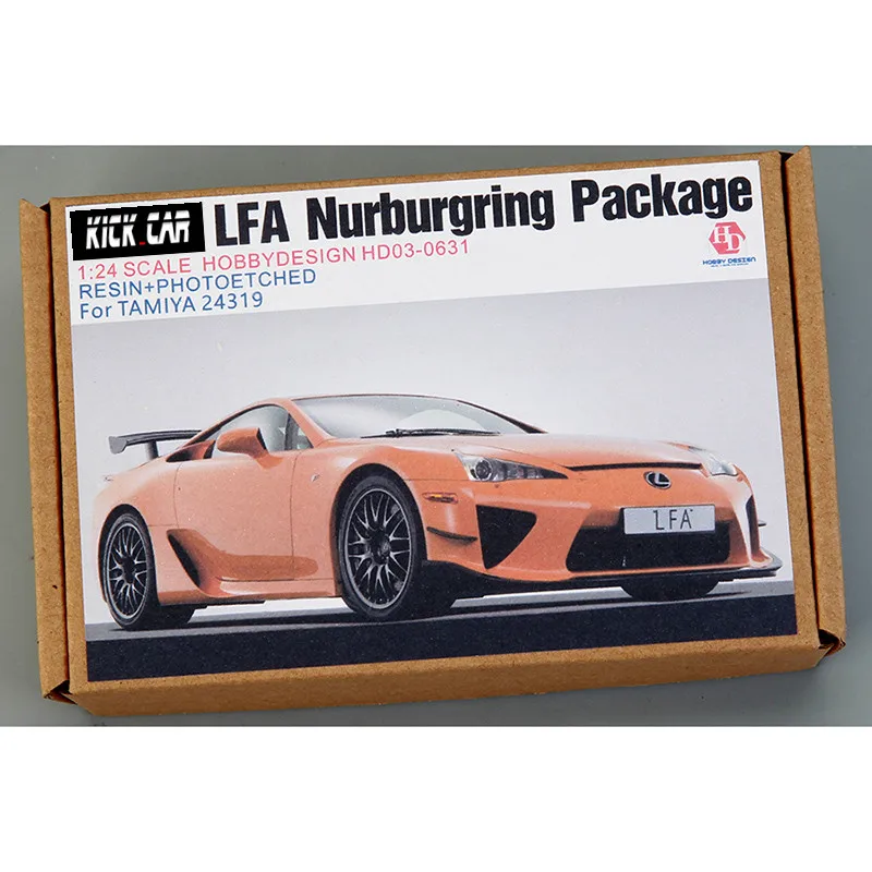 

Hobby Design HD03-0631 1/24 LFA Nurburgring Package Model Car Modifications Hand Made Model For T 24319 Resin+PE+Decals+Metal