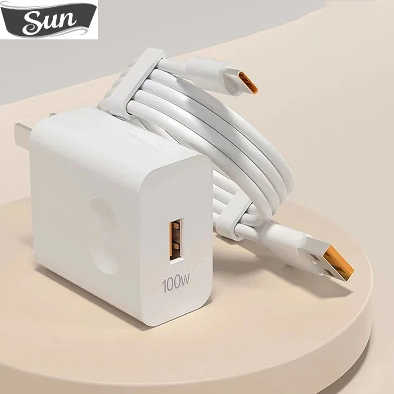 HUAWEI 100 Вт USB-адаптер для быстрой зарядки SuperCharge 3.0 с вилкой ЕС/США/Великобритании