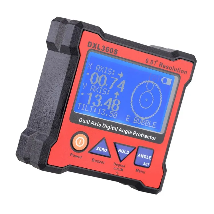 

DXL360S 5-side magnets Angle Meter Digital Protractor Magnetic Inclinometer Angle Tester Bevel Box Measuring Tools