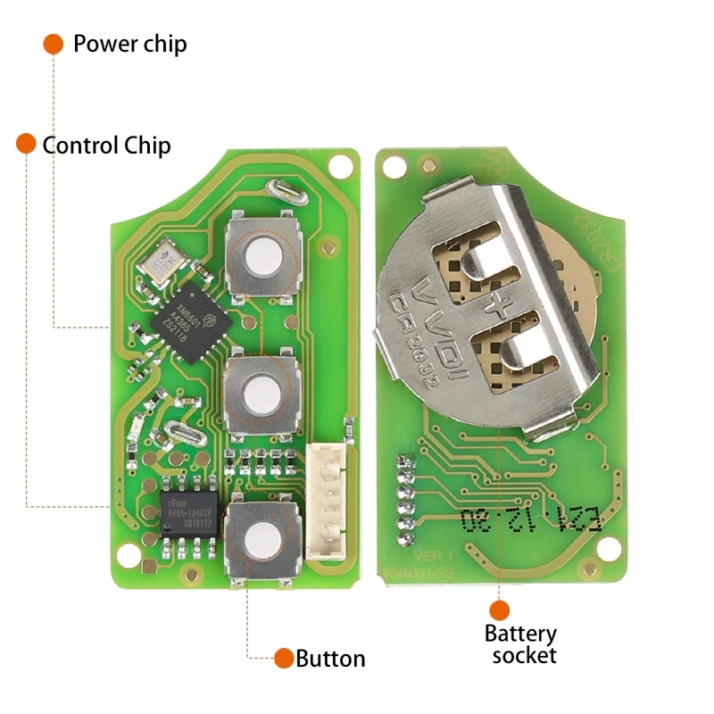 5 шт./партия пульт дистанционного управления для ключа Xhorse XKB510EN