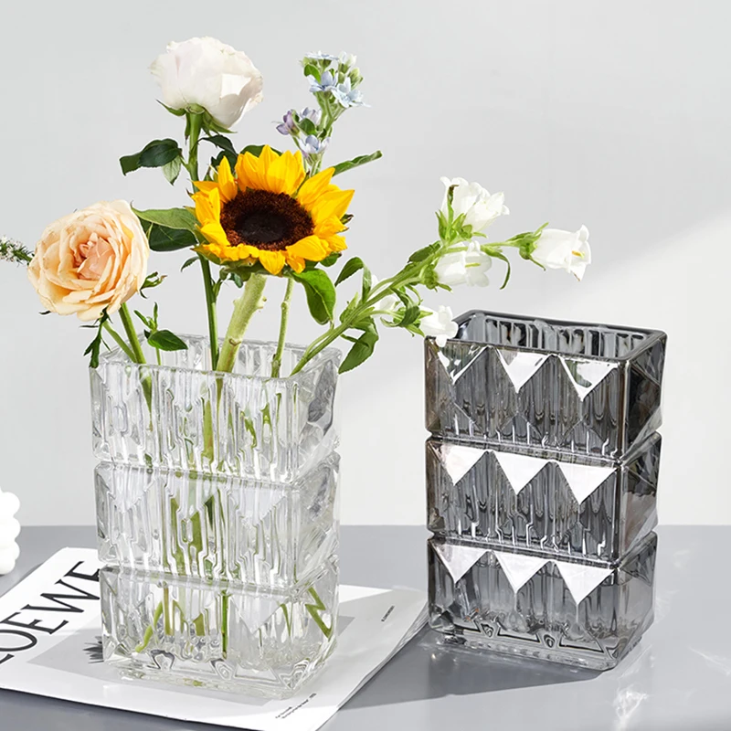 

Hydroponic Minimalist Vase Glass Aesthetic Modern Art Vases Living Room Funky Coffee Table Vase A Fleur Vase Decoration Home