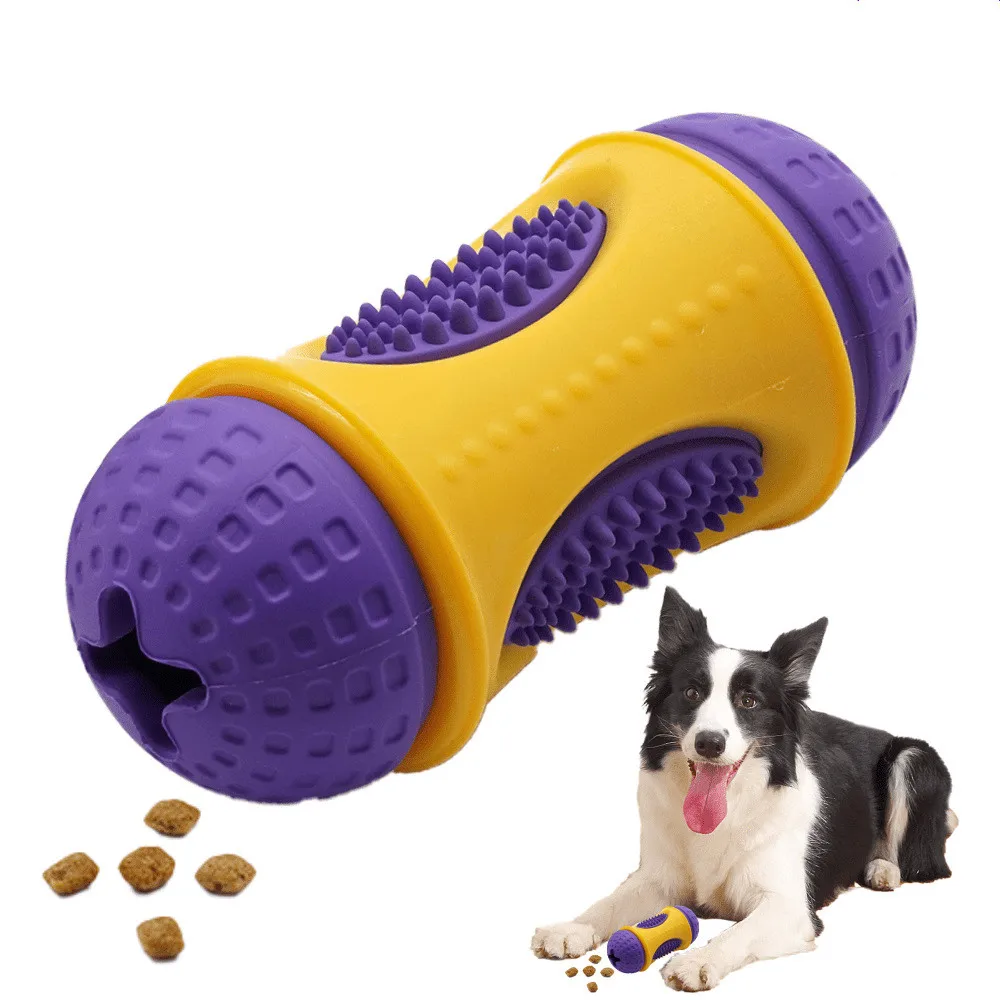 

Pet Dog Toy Interactive Rubber Balls for Small Large Dogs Puppy Cat Chewing Toys Pet Tooth Cleaning Indestructible Dog Food Ball