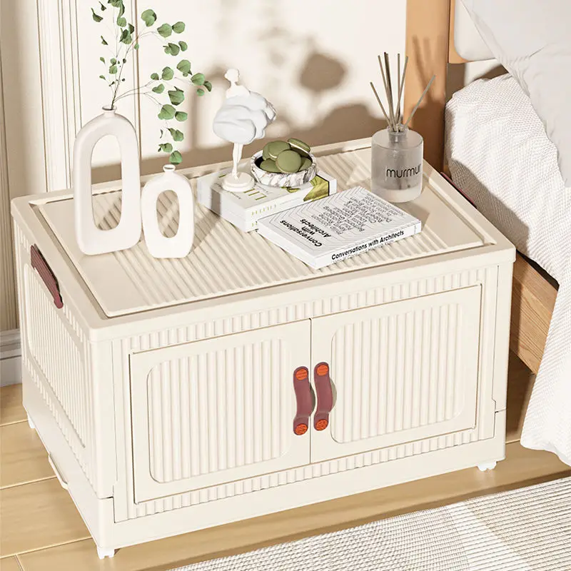 Складной шкаф для хранения 45-75 см вместительный бытовой одежды игрушек напольный