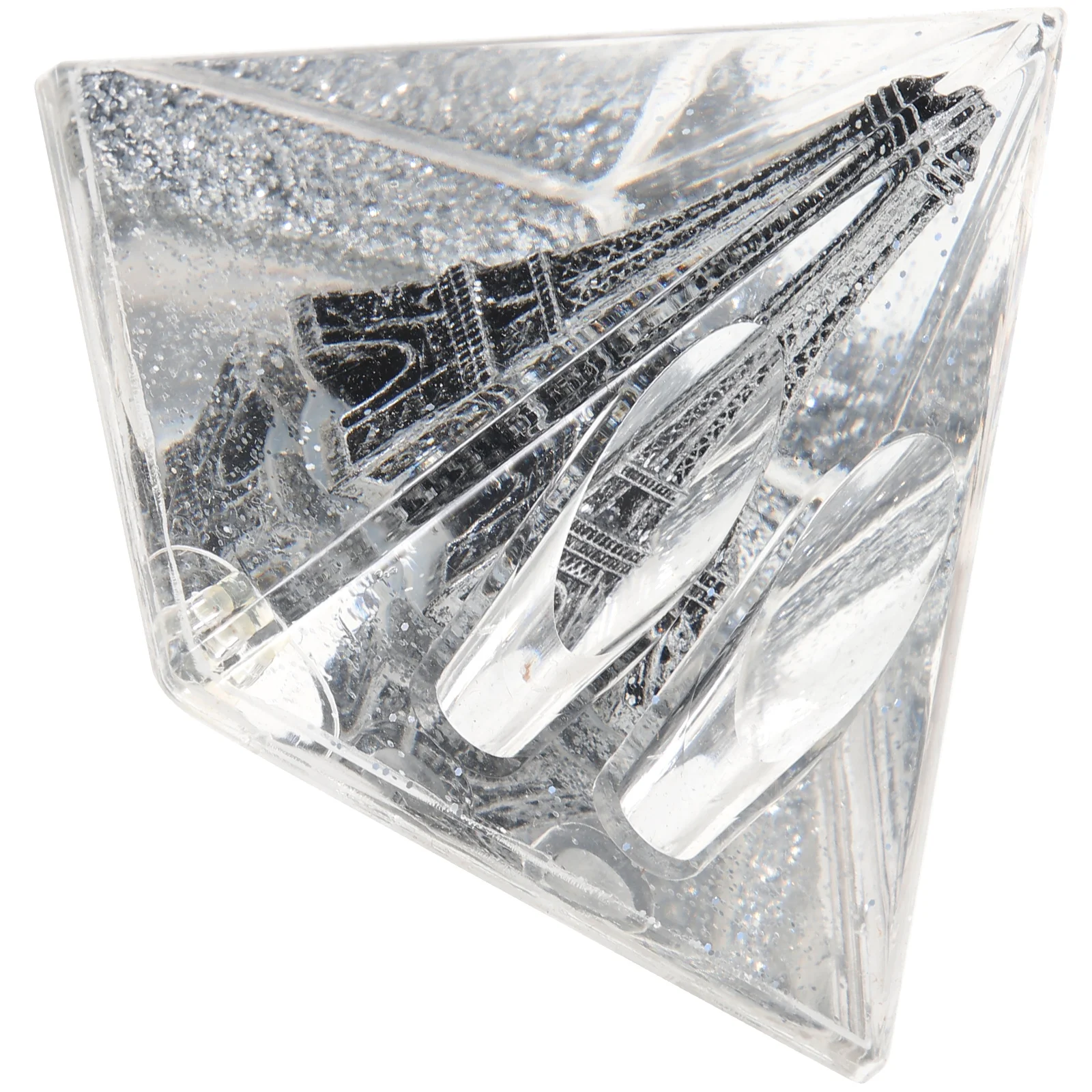 Настольная подставка для ручек с рисунком Эйфелевой птицы (бронза)