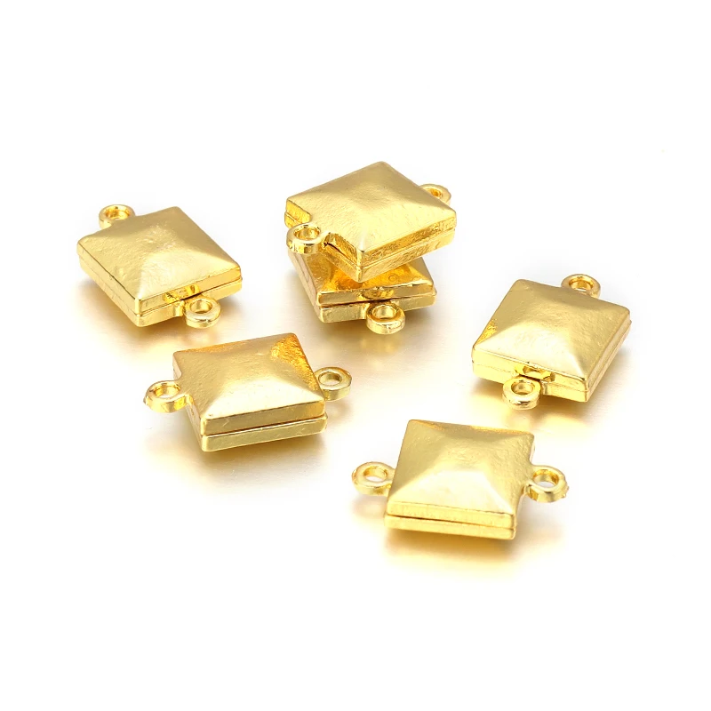 

Gold Magnetic Clasps 12x20mm Square Convex Magnetic Buckle Connectors Clasp For Bracelets Jewelri Making Jewelry Accessories