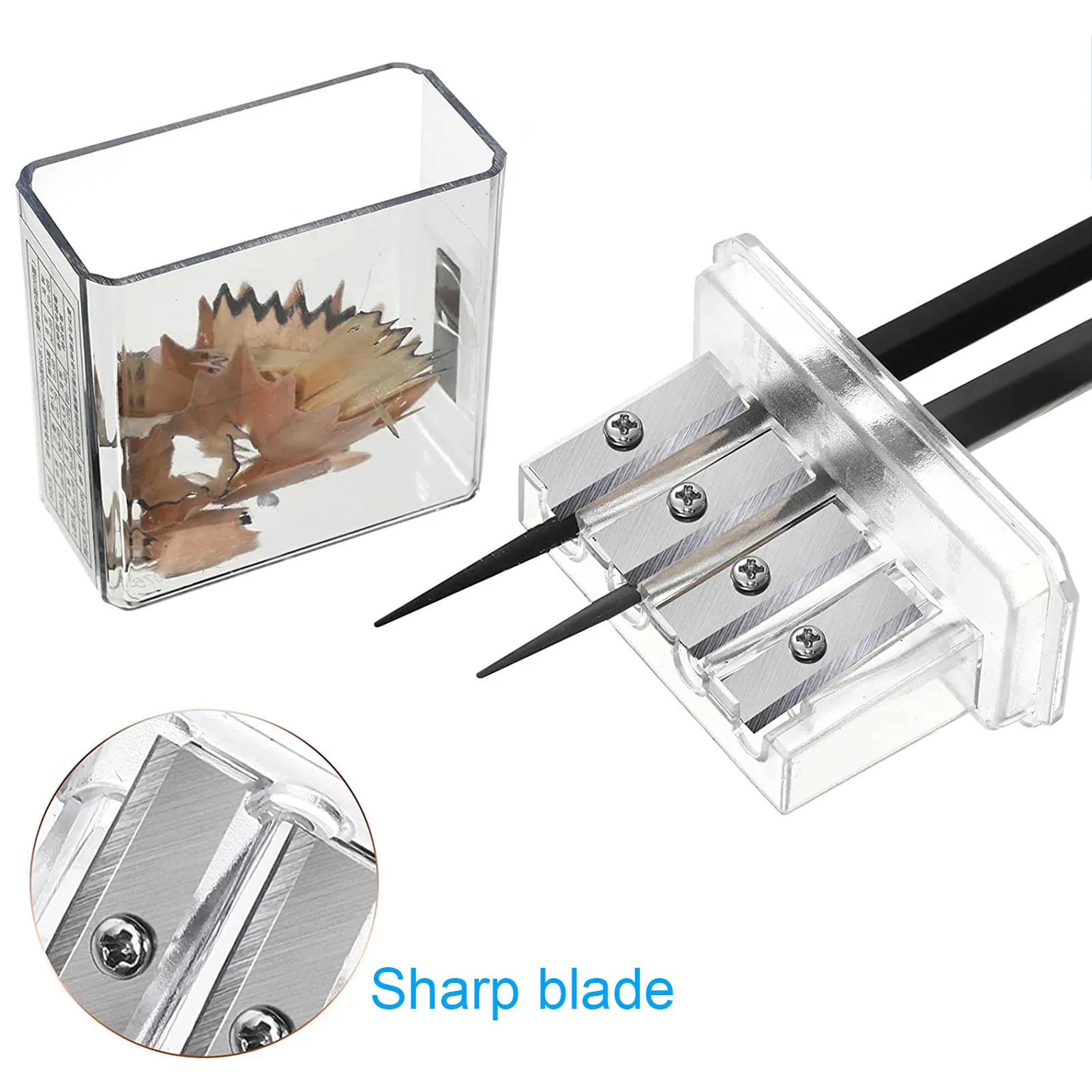 

4 IN 1 Manual Charcoal Pencil Sharpener With Lid Long Core Lead Drawing Art Manual Sketching Drawing Supplies Student Gifts