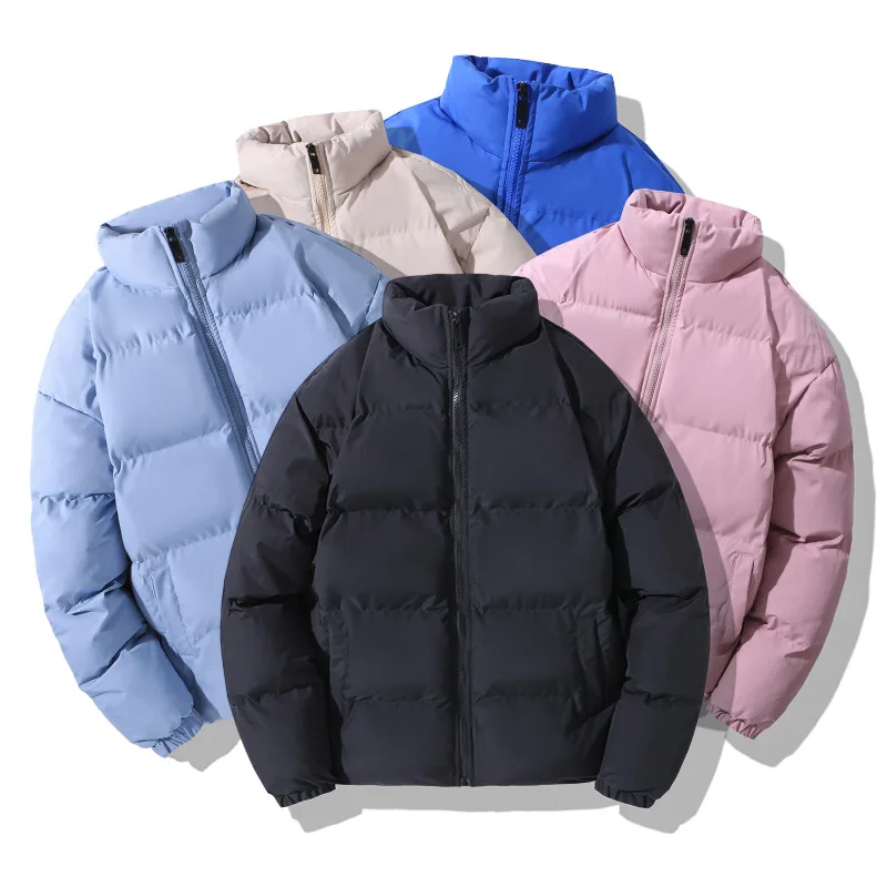 New Winter and Autumn Winter 2022 Cotton-padded Casual Couple Padded Jacket Bread Suit Stand Collar Down Cotton-padded Suit Man