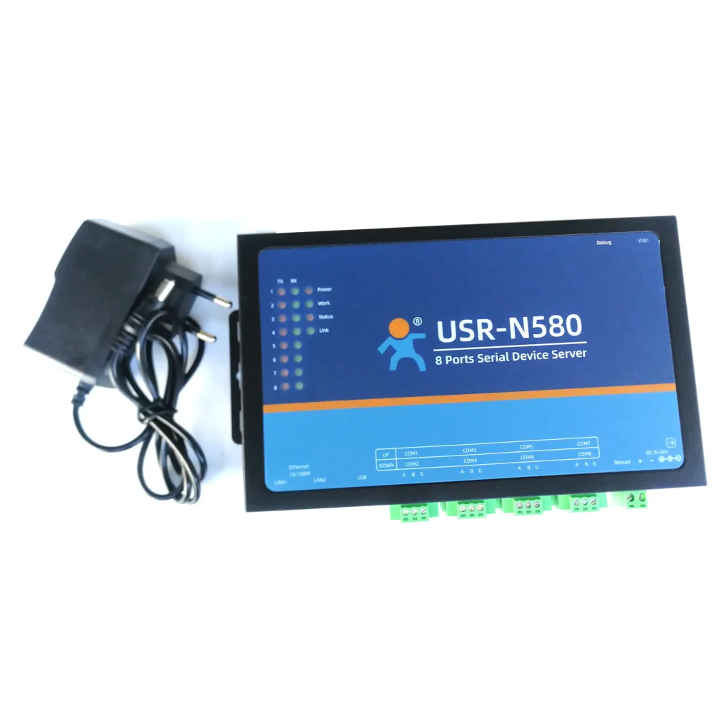 

Ethernet Серийный сервер LPSECURITY USR-N580 8 портов RS485