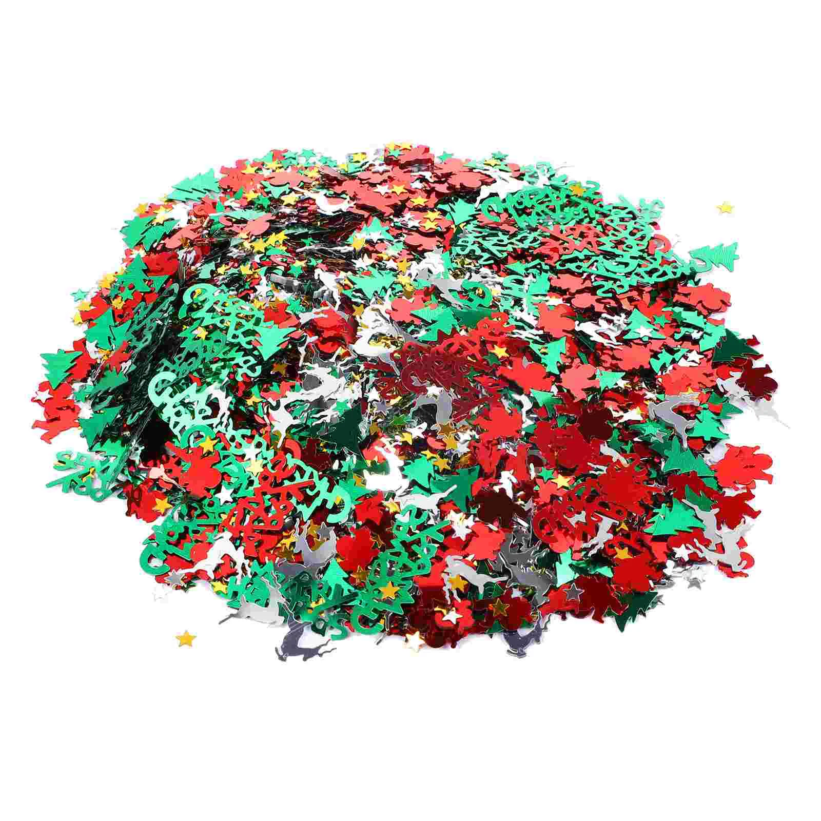 

Christmas Table Party Tree New Year Foilsnowflake Mix Bright Holiday Decorations
