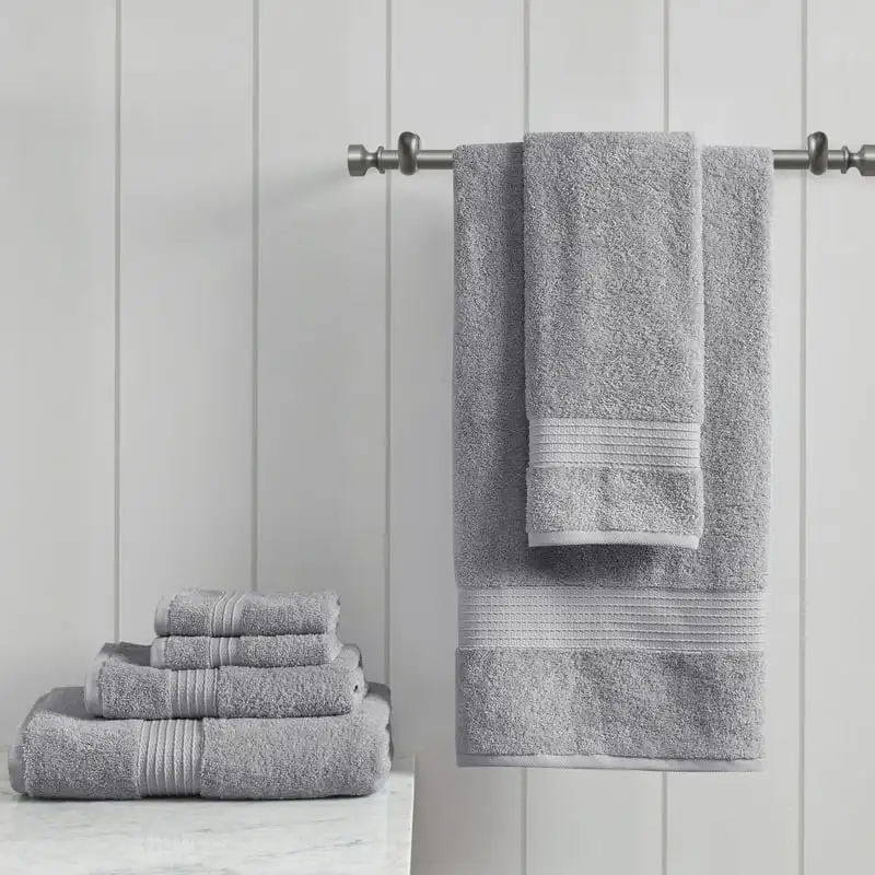 

6 Piece 100 Percent Cotton Towel Set