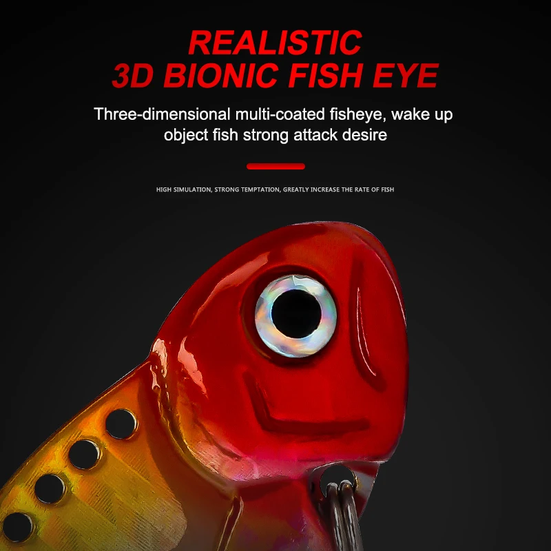 VIB приманка 8 г/12 г металлическая блесна жесткая ложка Спиннер живопись 3D глаз