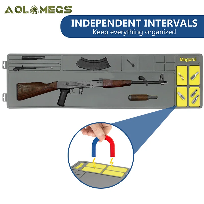 

Большой Тактический Противоскользящий поливинилхлоридный магнитный пистолет, дробовик, коврик для ремонта пистолета, чистящее устройство...