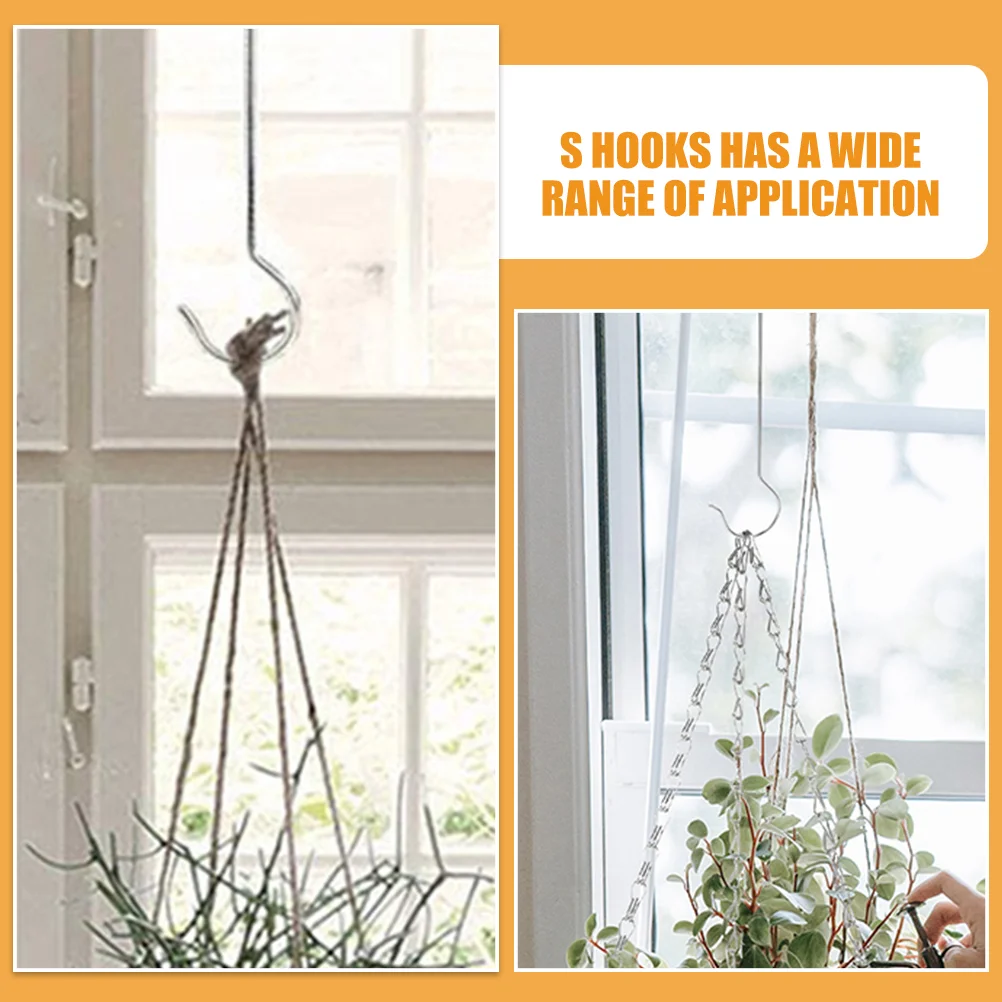 6 шт. подвесные цветочные горшки уличный крючок для растений крючки из